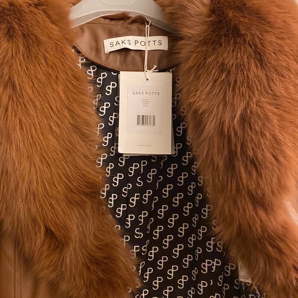 Saks Potts brown foxy coat. - Picture 2 of 3